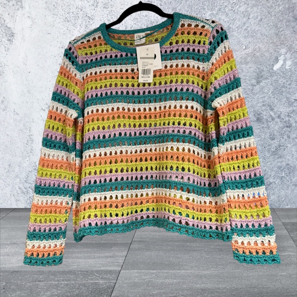 Adyson Parker Crochet Sweater. NWT
